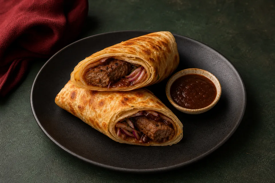 Beef Seekh Kabob Roll