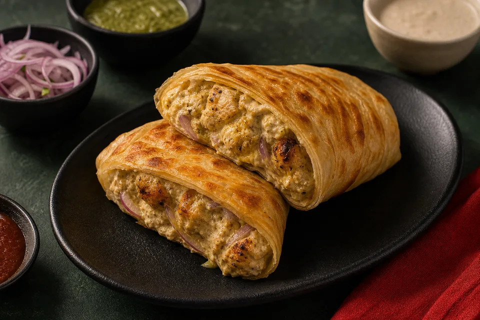 Chicken Malai Boti Roll